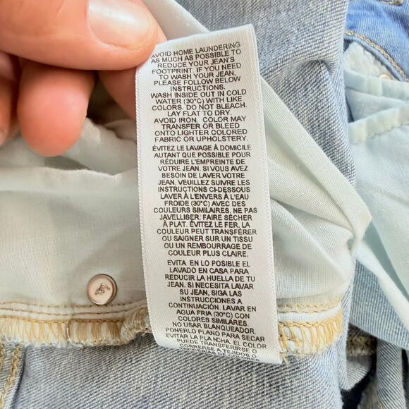 Frame Women's‎ Integrity Light Blue Wash Denim Crop Jeans Size 31 - Picture 6 of 9